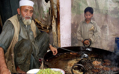 Eating Chapli Kababs in Northern Pakistan
