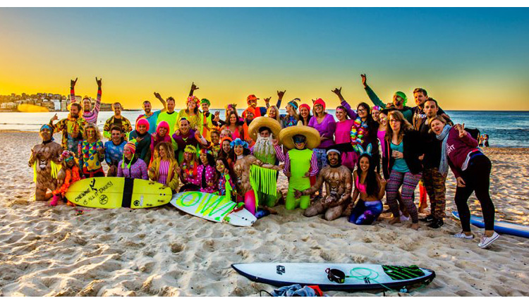 Surfing in Fluro for Mental Health